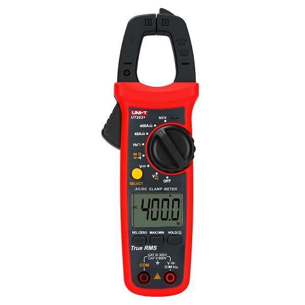 UT203PLUS-1 UNI-T UT203+ Digital Clamp Meter 400A AC/DC True- Rms - Image 1