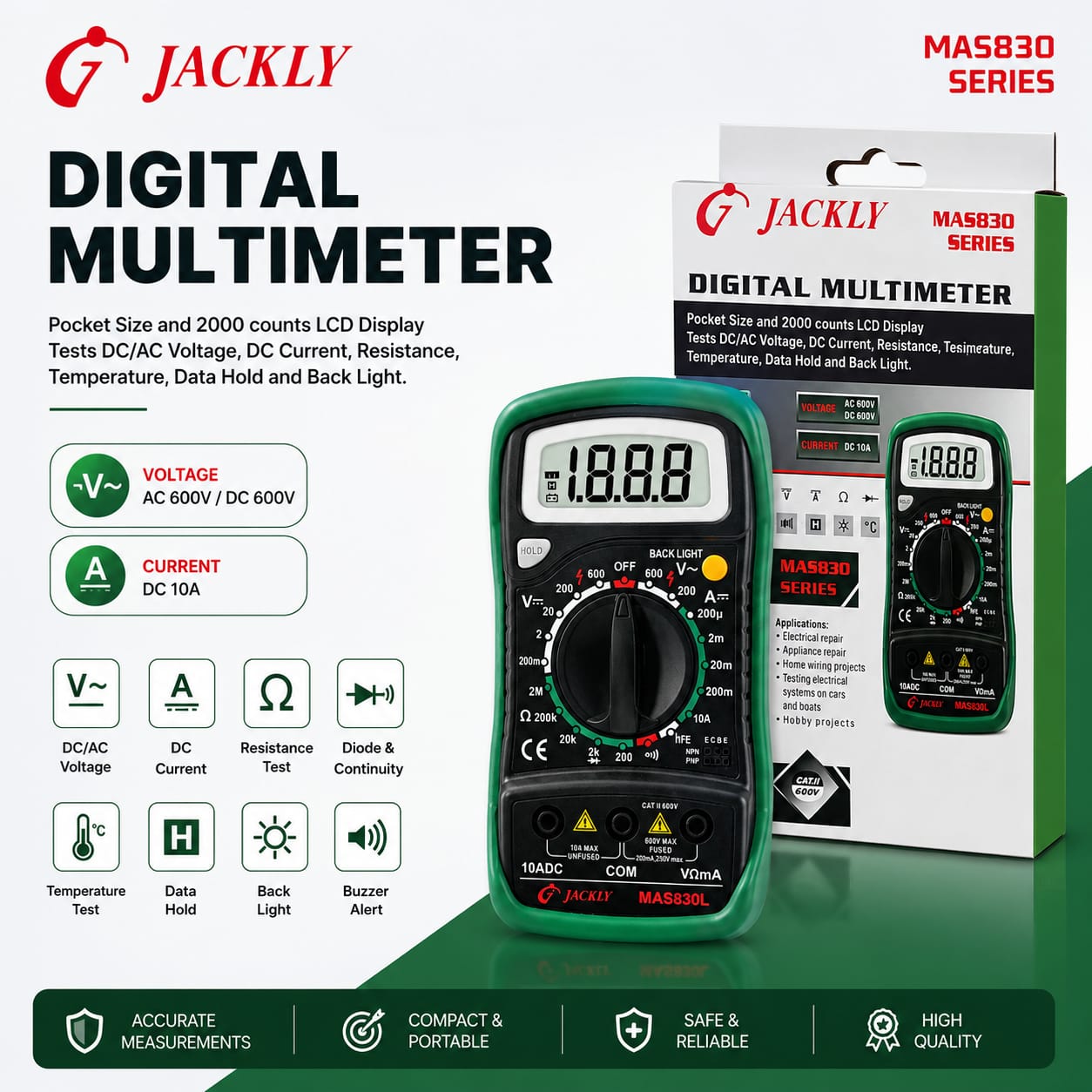 WhatsApp Image 2026-06-30 at 2.20.06 PM (1) JACKLY MAS830 Series Digital Multimeter - Image 1