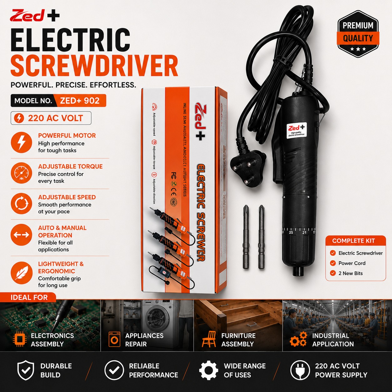 WhatsApp Image 2026-07-04 at 12.21.26 PM ZED+ 902 Electric Screwdriver (AC 220V) - Image 1