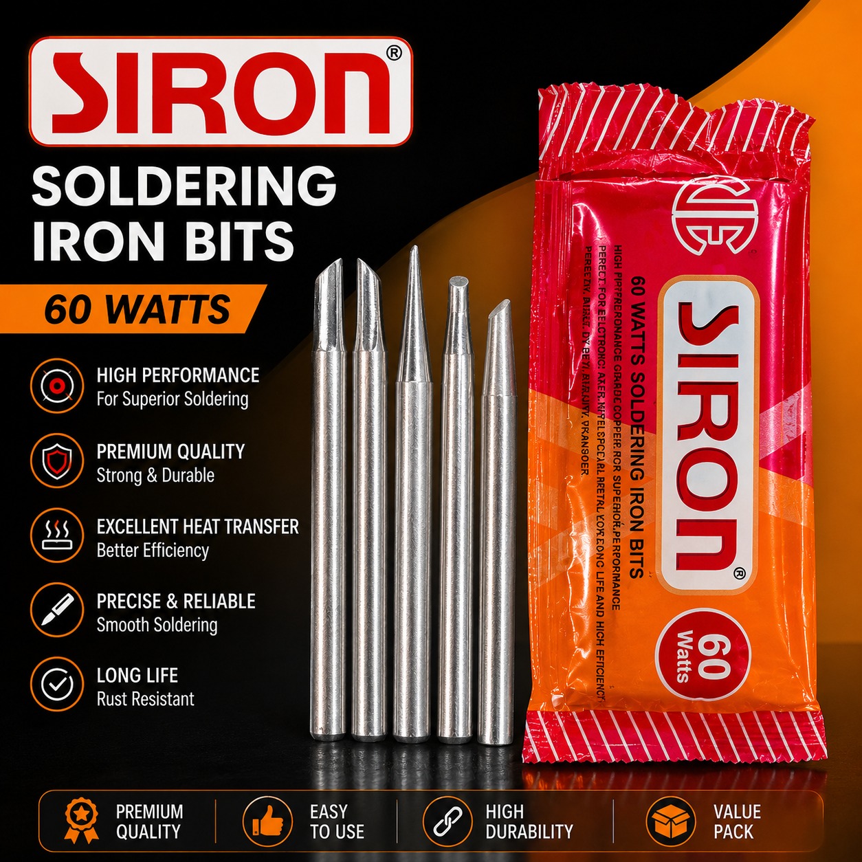 WhatsApp Image 2026-07-06 at 1.26.39 PM SIRON 60W Soldering Iron Bits - Image 1