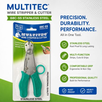 MULTITEC 68C-SS Wire Stripper & Cutter (Stainless Steel)