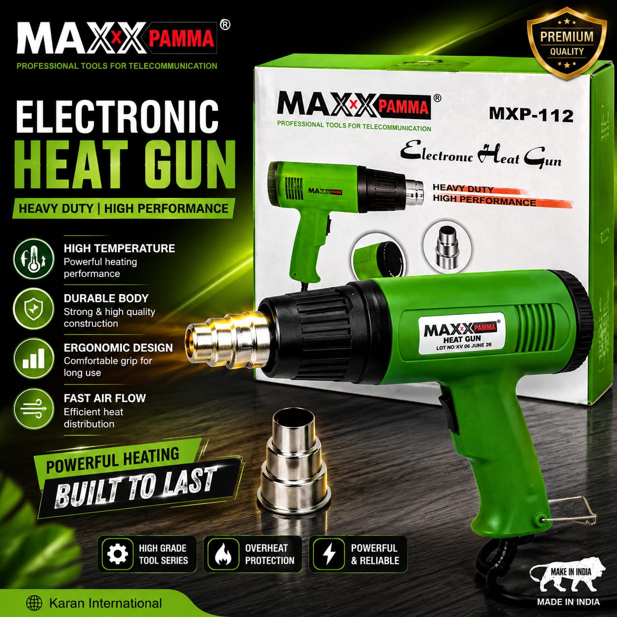 WhatsApp Image 2026-07-14 at 2.31.01 PM MAXXX PAMMA MXP-112 Electronic Heat Gun - Image 1