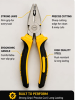 JON Bhandari Combination Pliers 8'' - Image 3